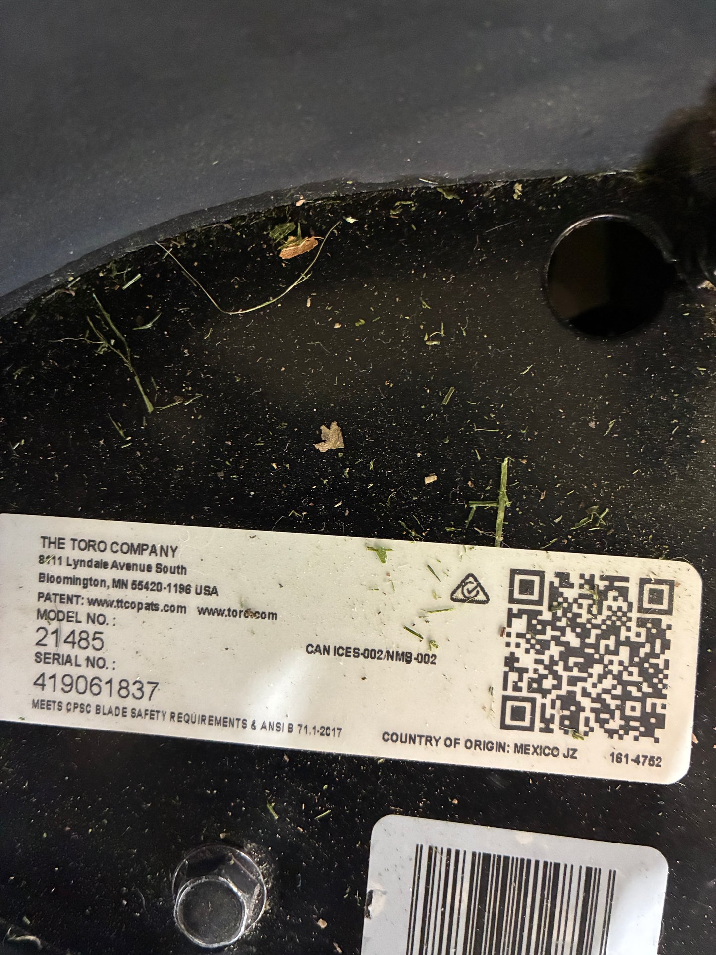Black Toro Recycler Personal Pace Lawn Mower