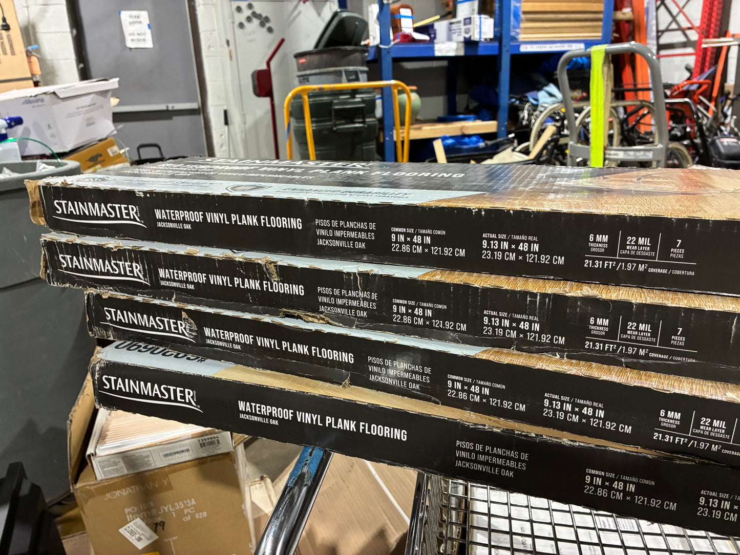 Stainmaster Waterproof Vinyl Plank Flooring - Jacksonville Oak $20 each