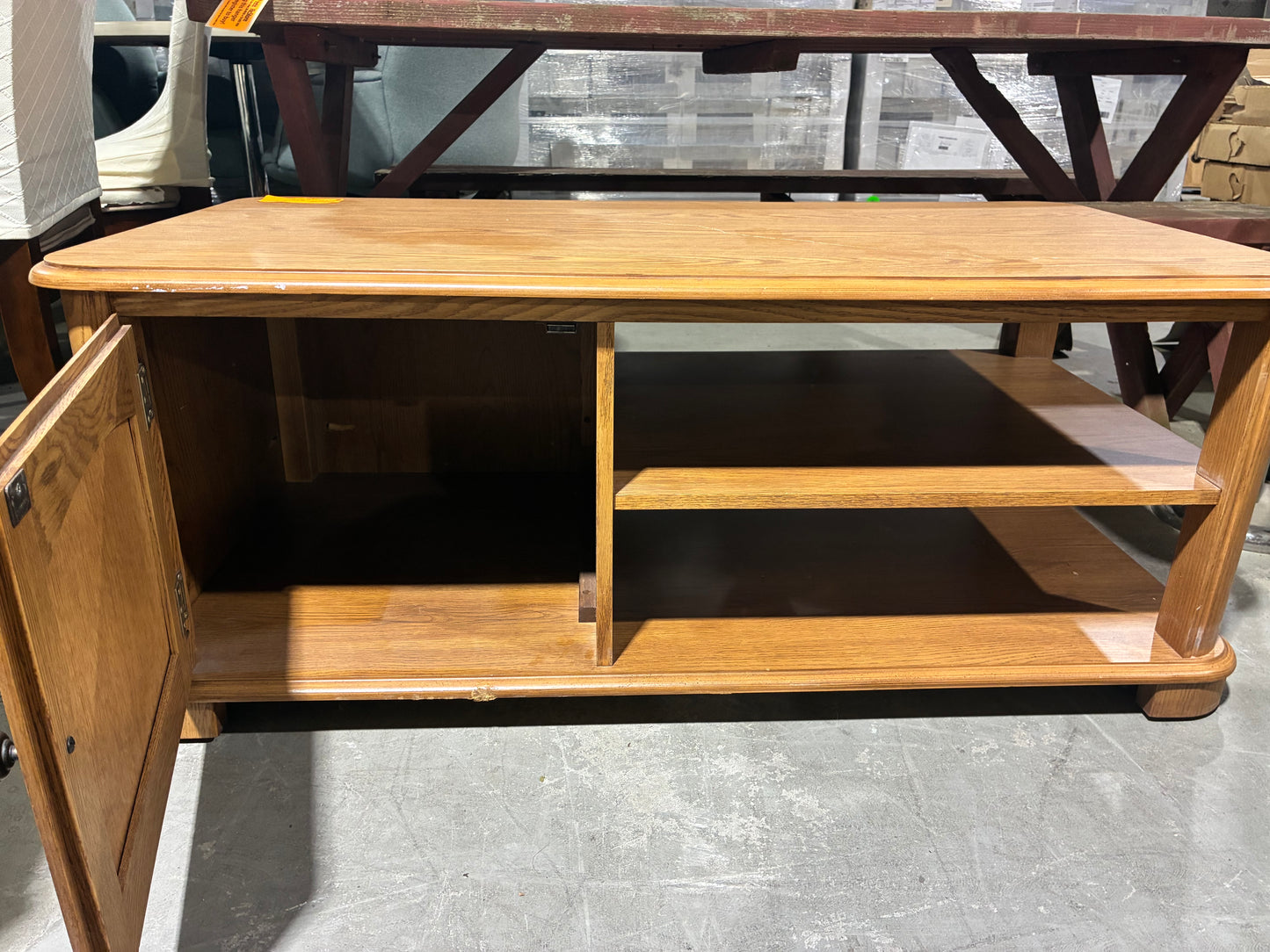 Oak Entertainment Center / TV Stand