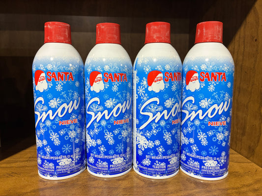 Santa Snow Spray Decorative Aerosol Cans $2 each