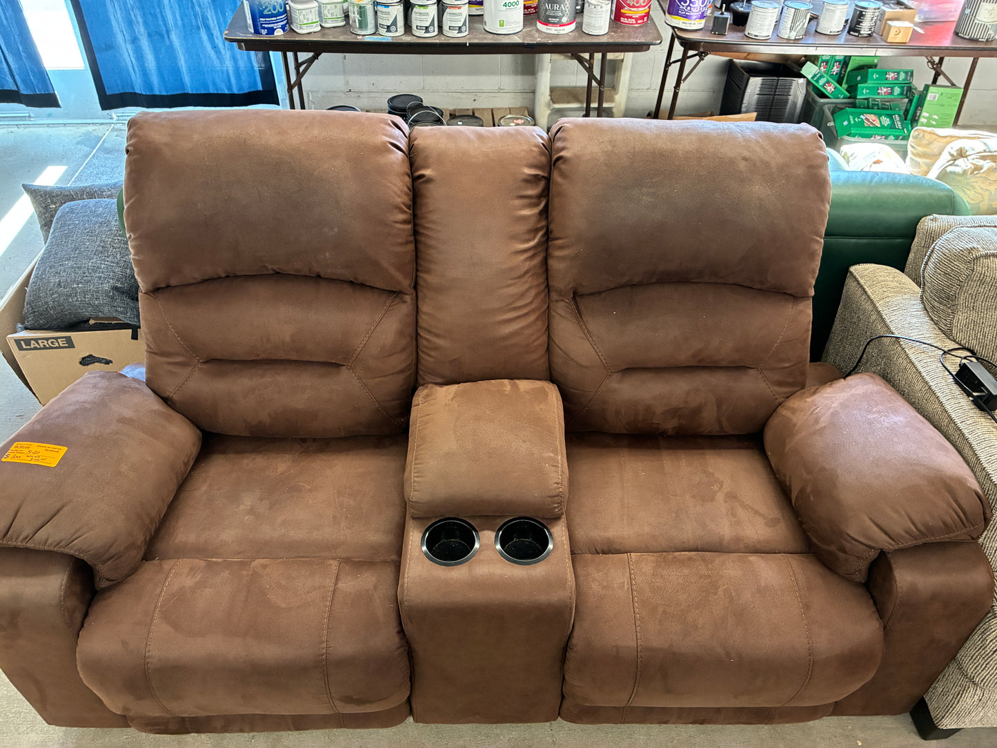 Dual Power Reclining Loveseat with USB Charging Ports