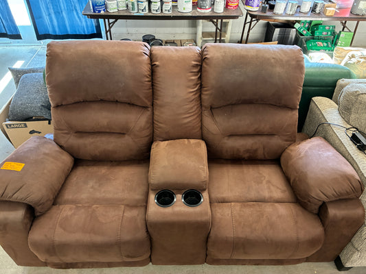 Dual Power Reclining Loveseat with USB Charging Ports