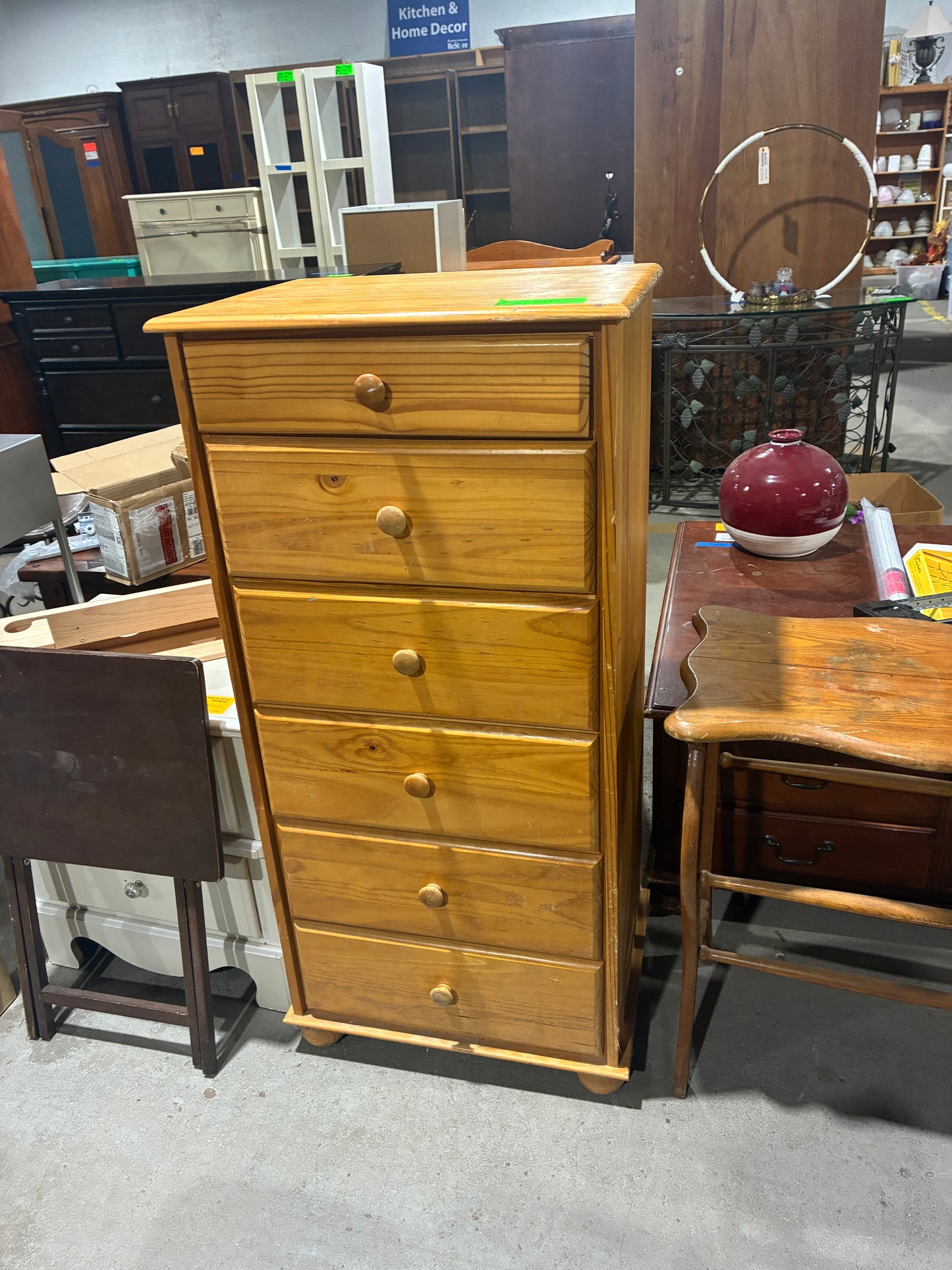 Solid Wood 6-Drawer Chest
