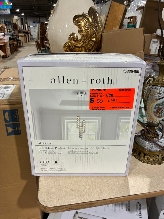 Allen + Roth Aurelis LED 3 Light Pendant