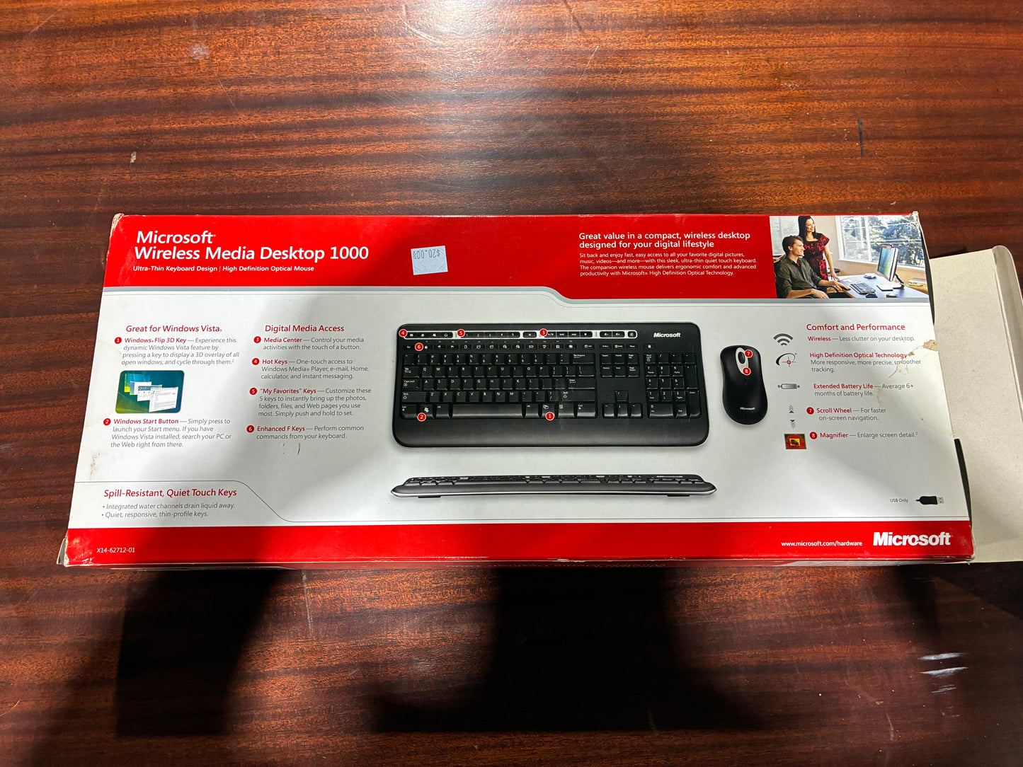 Microsoft Wireless Media Desktop 1000 Keyboard and Mouse Set
