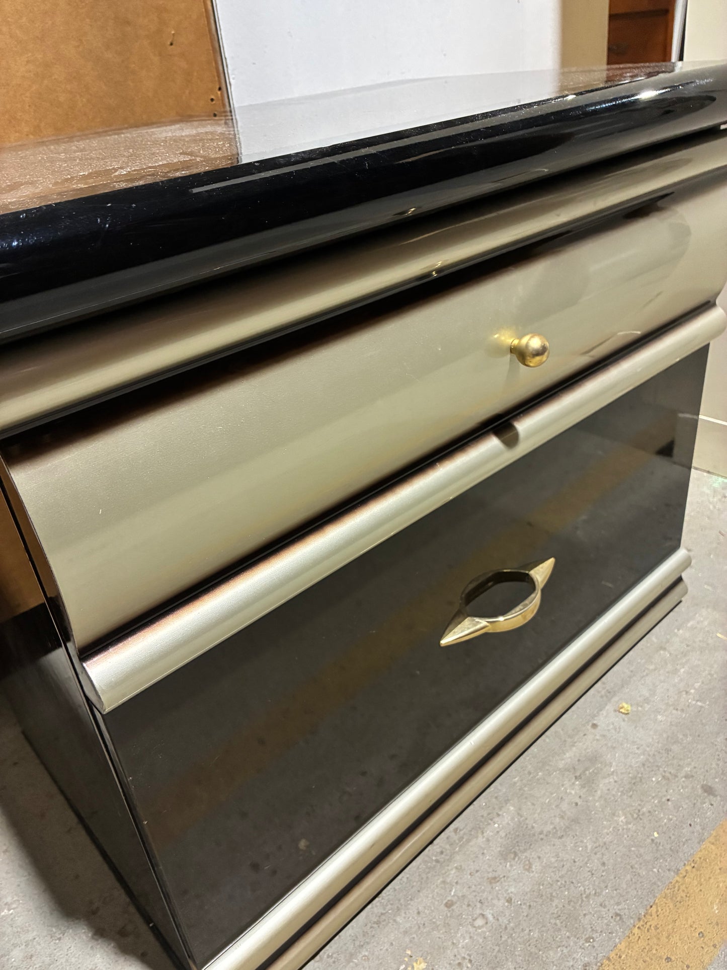 Contemporary Two-Tone Nightstand