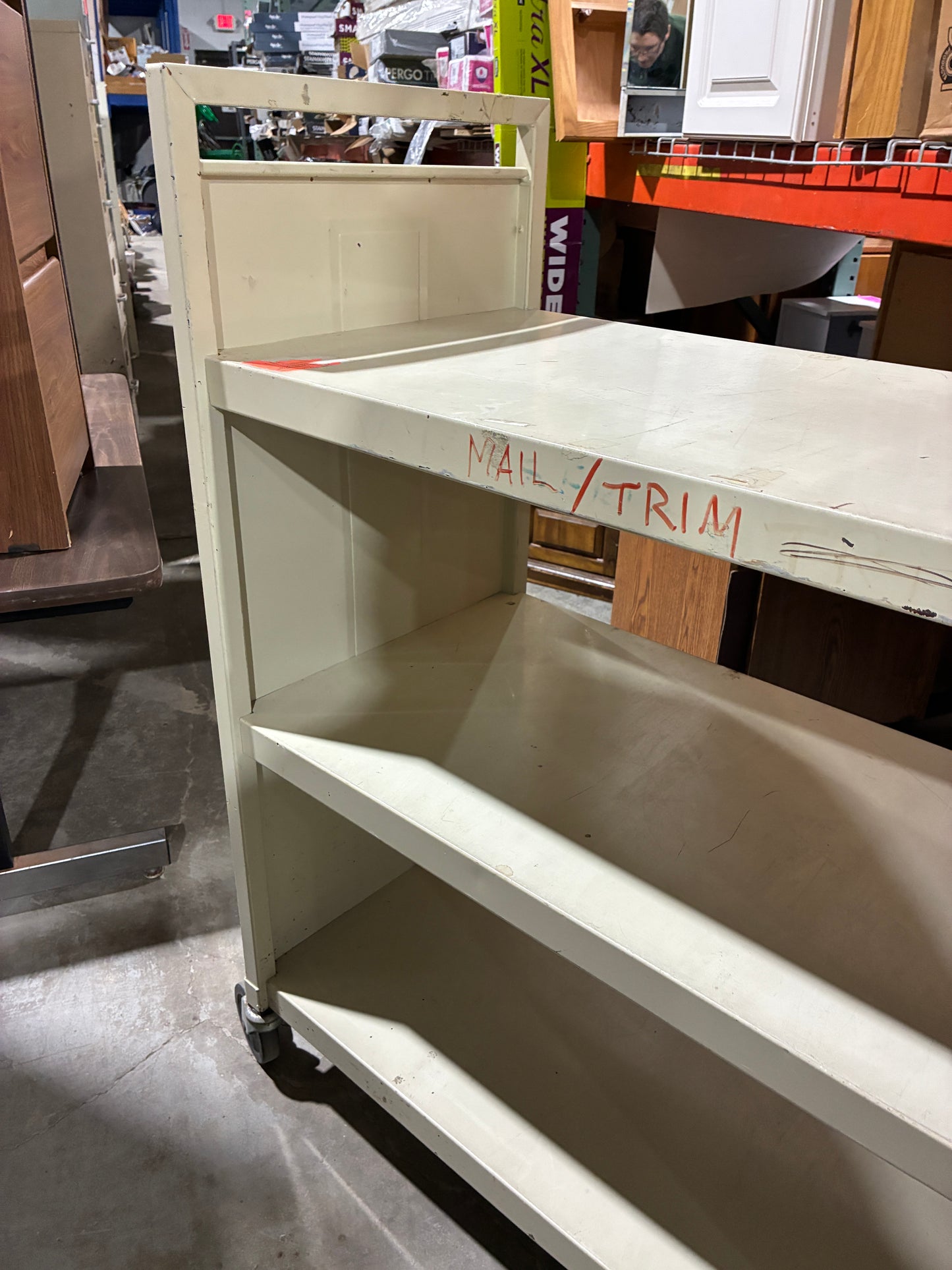 Rolling Utility Cart with Shelves