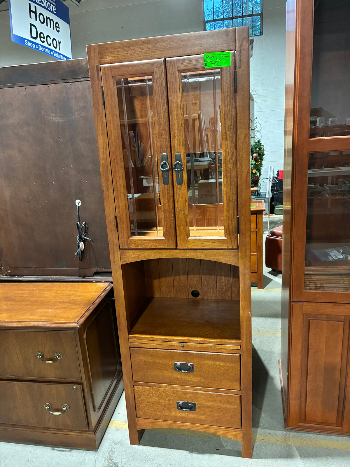 Wynwood Wood Media Storage Cabinet