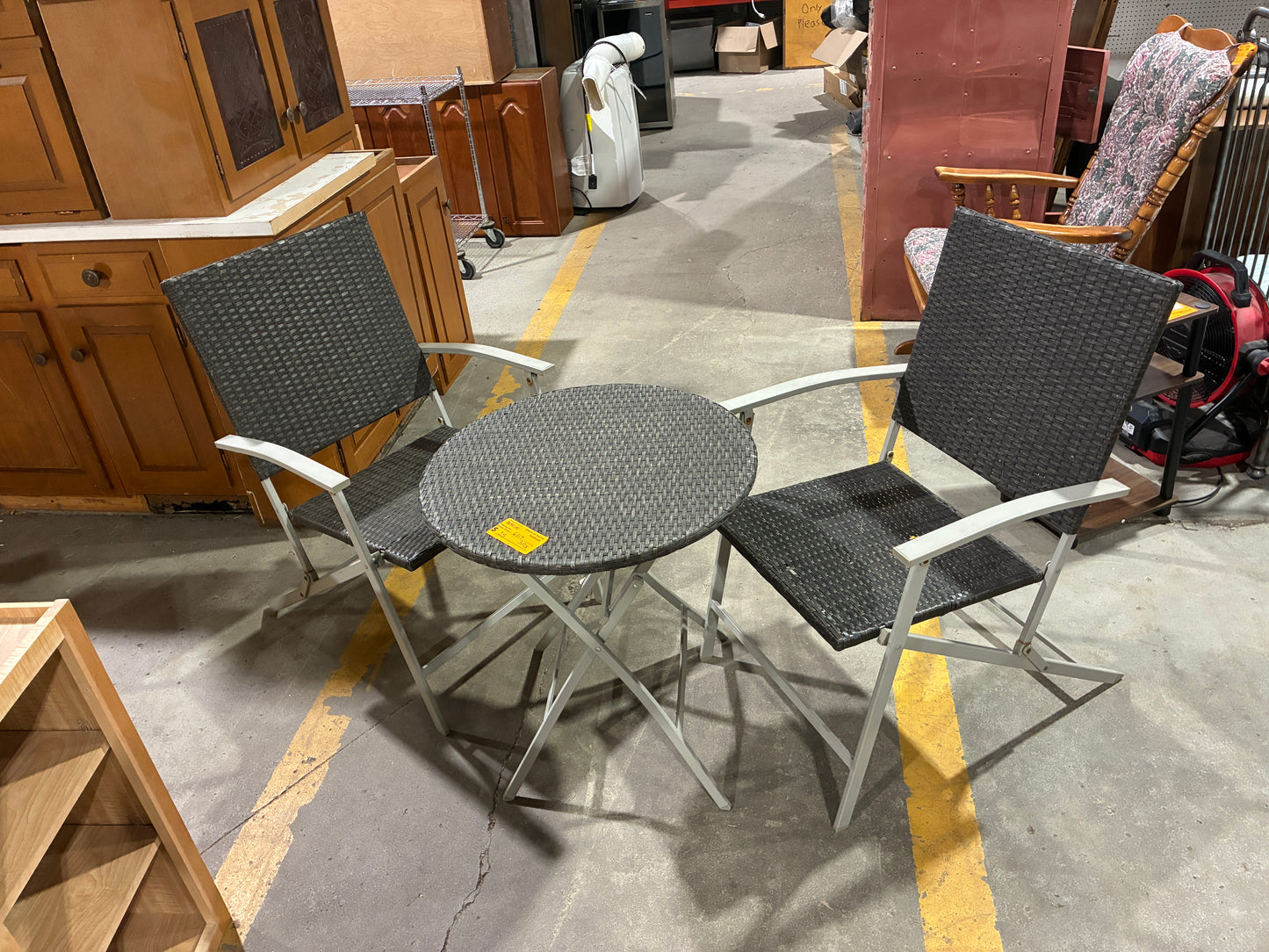 3-Piece Wicker Bistro Patio Set
