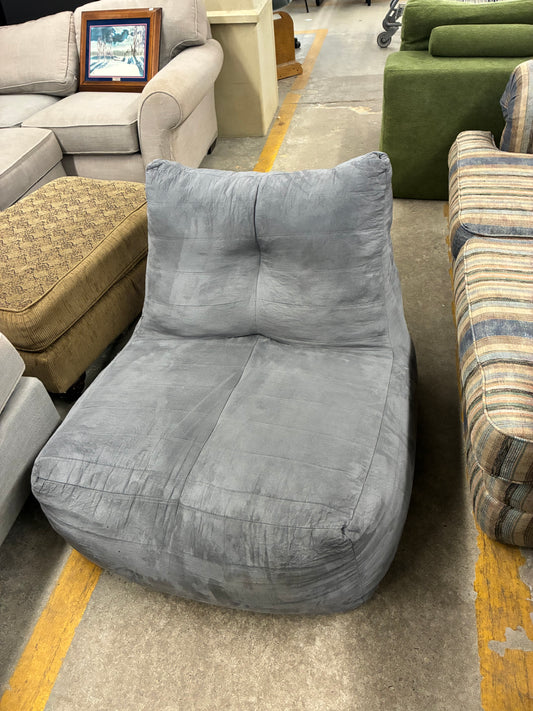 Gray Floor Lounge Bean Bag Chair