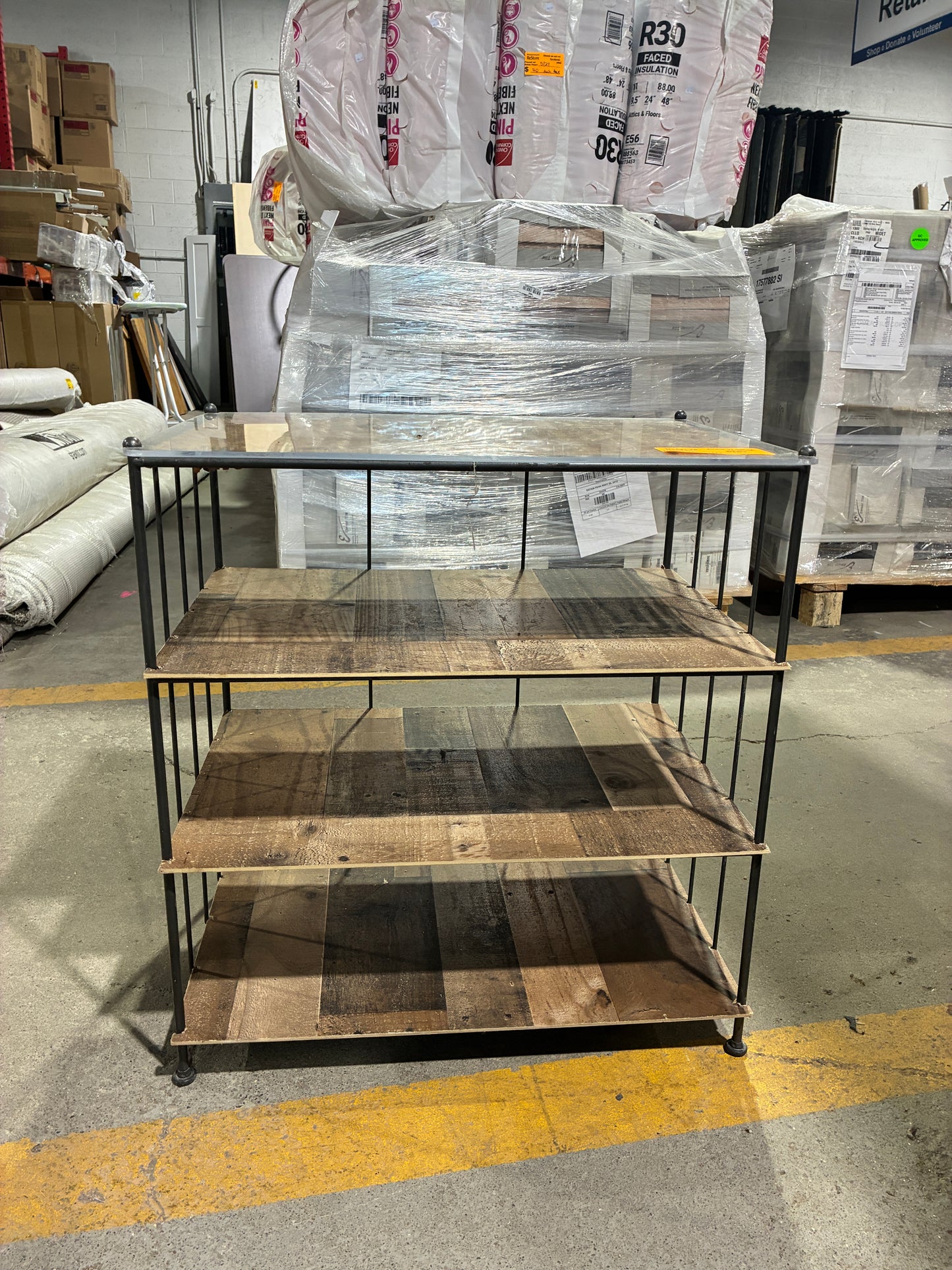 Industrial Style 4-Tier Storage Shelf