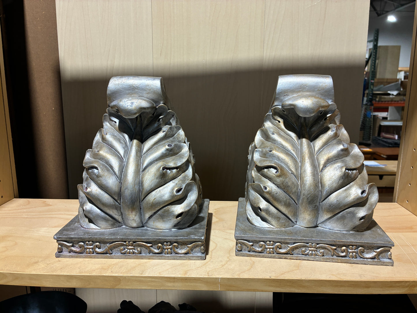 Decorative Scroll Bookends Set