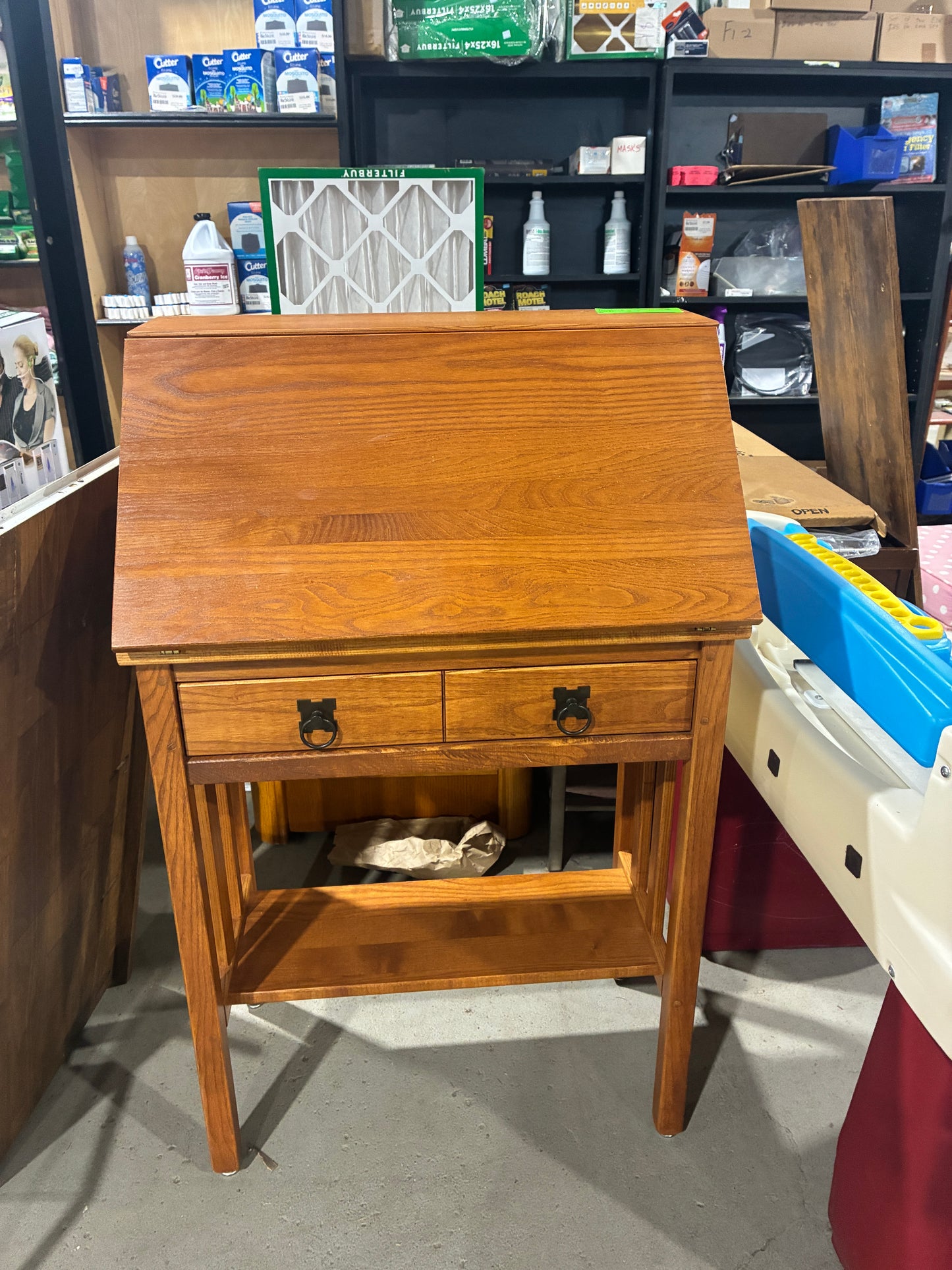 Solid Wood Secretary Desk