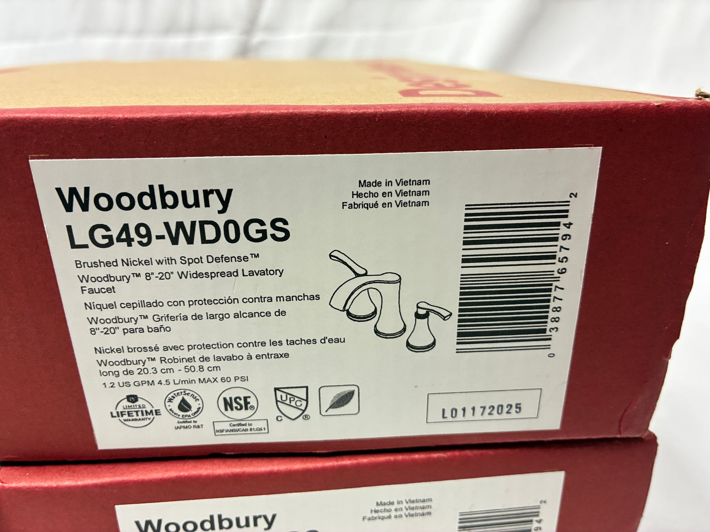 Pfister Woodbury 8"–20" Widespread Bathroom Faucet (Model LG49-WD0GS) – New in Box