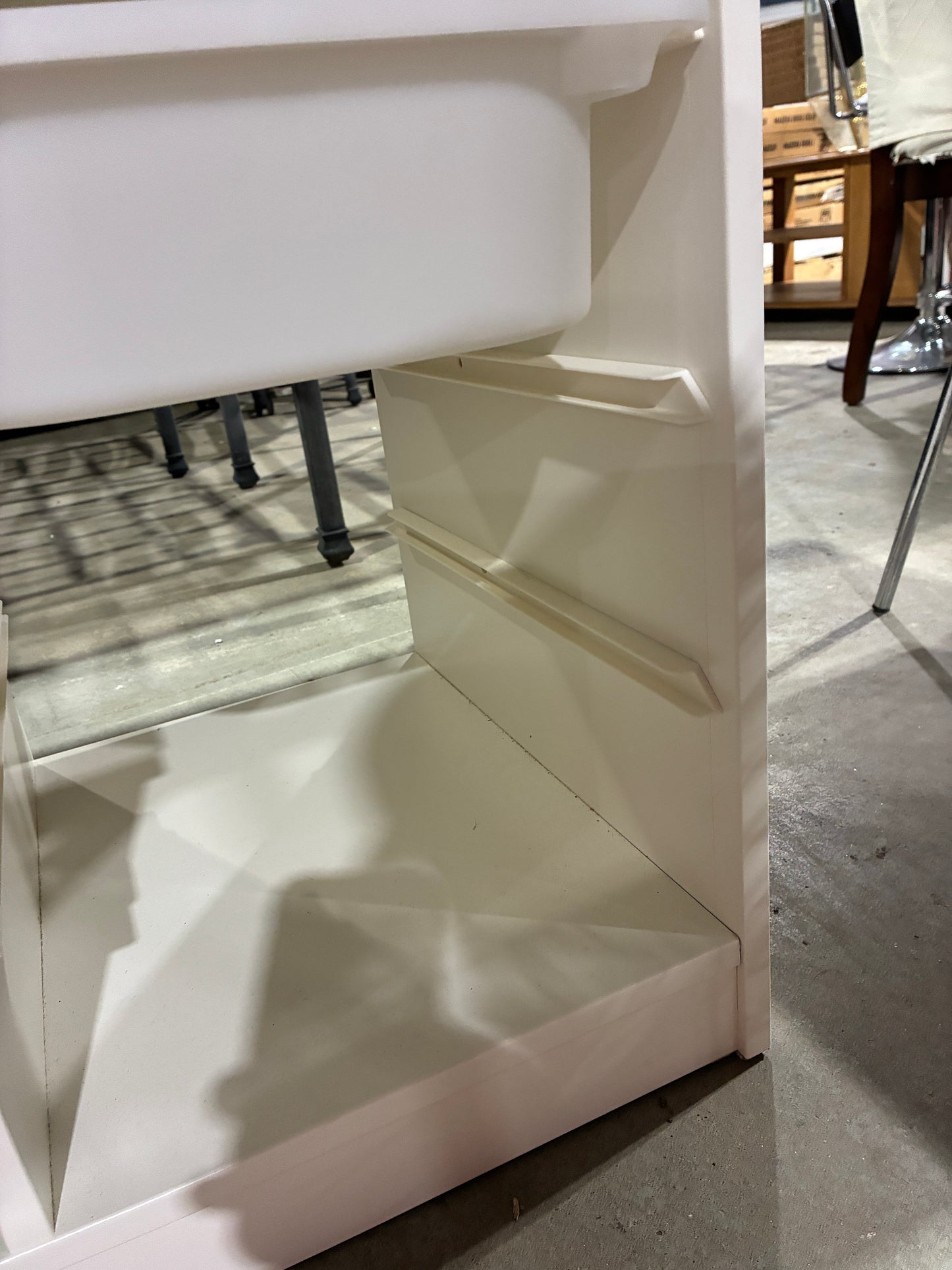 White Kids Activity Table with Storage Bins