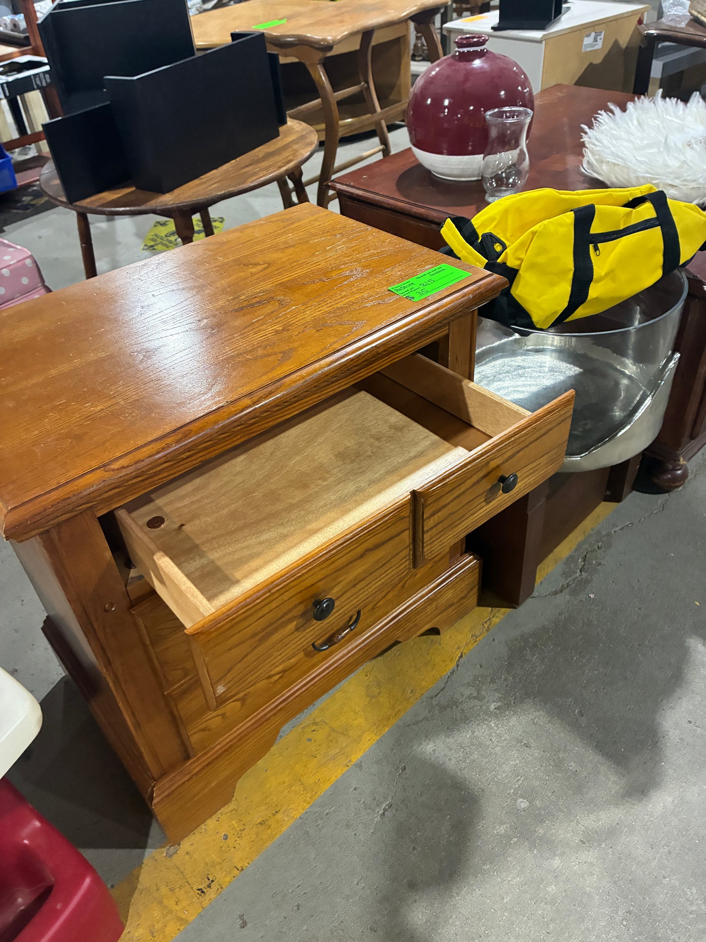 Solid Oak Nightstand
