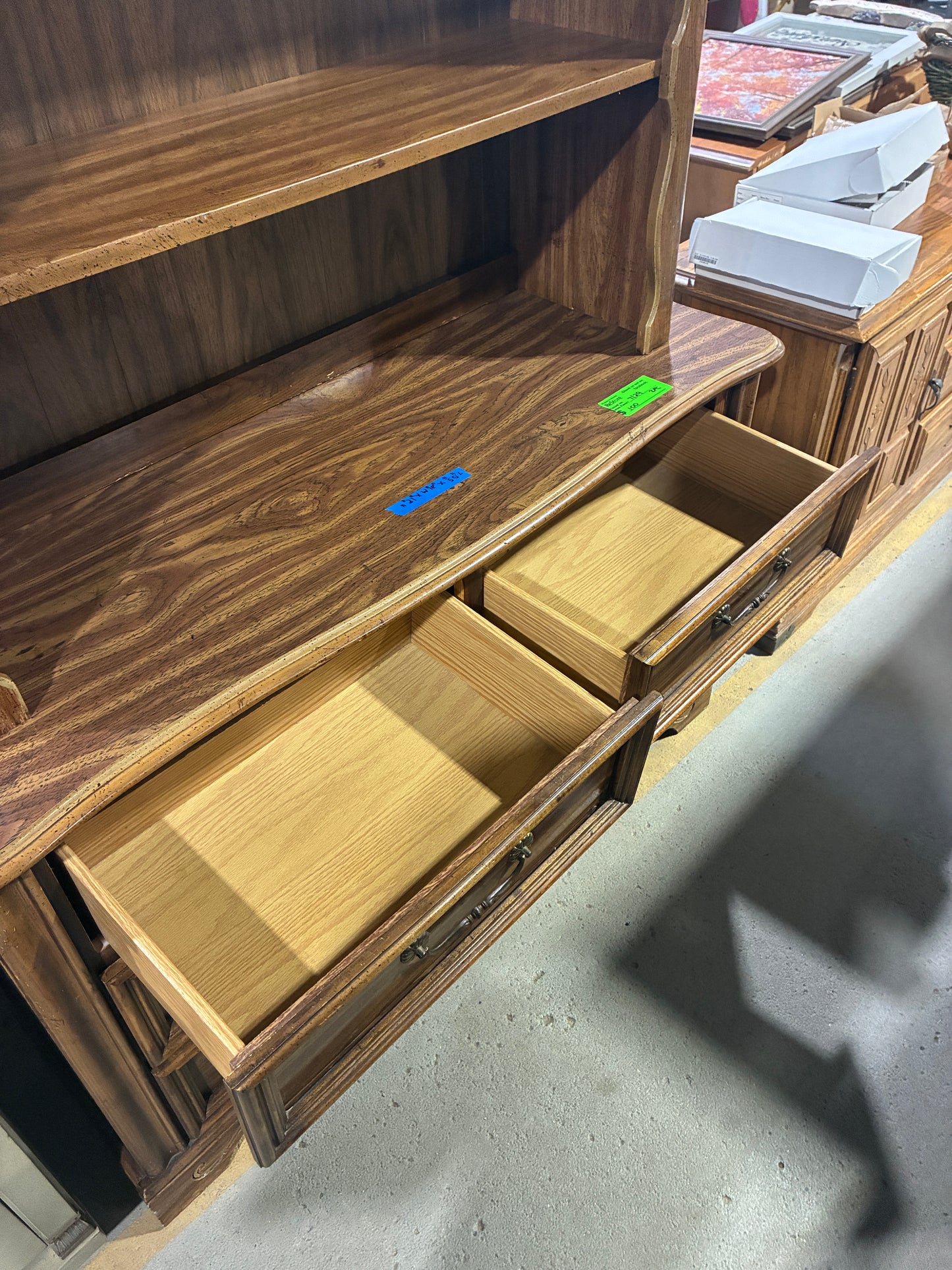 Vintage Hutch and Dresser Set