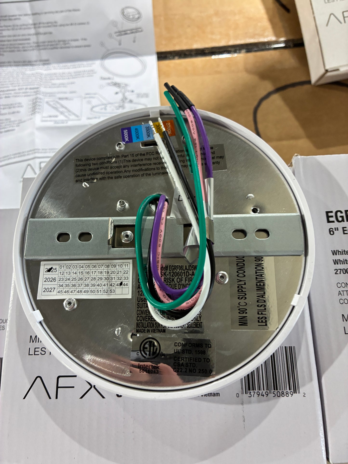 AFX 6" Edge Round LED Surface Mount Light (Adjustable Color Temperature)