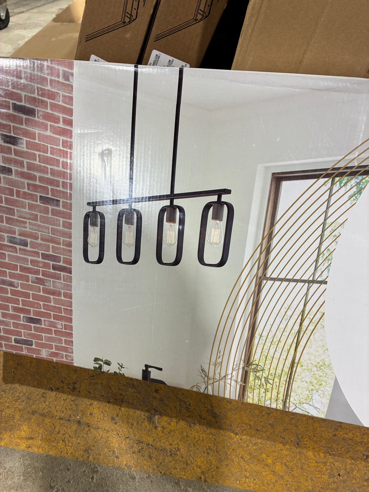 Origin21 Trego 4 Light Linear Chandelier Matte Black