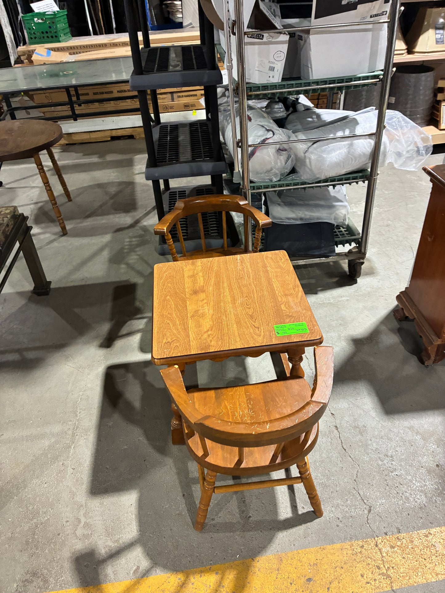 Child’s Wooden Table & Chair Set