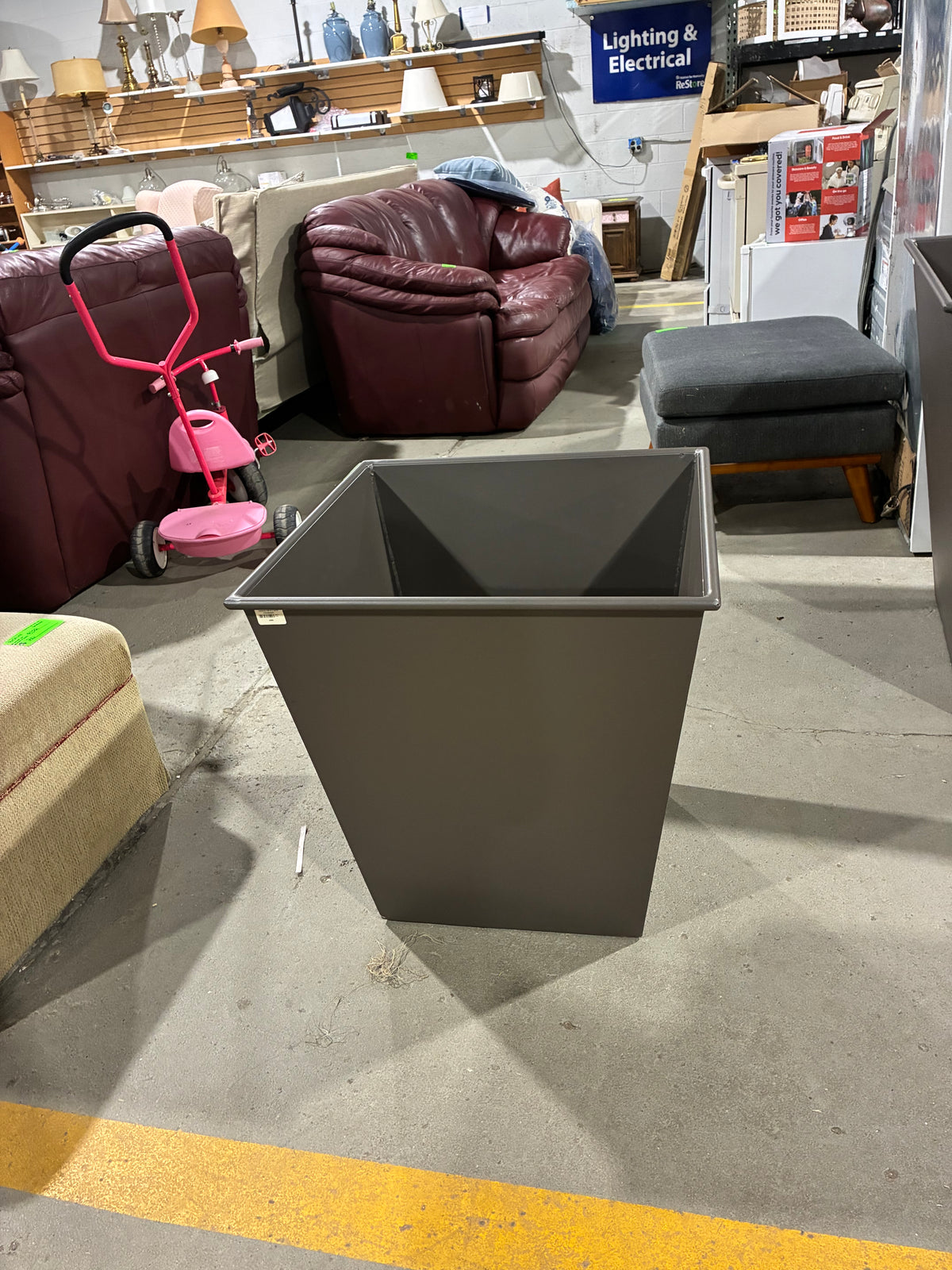 Arhaus Contemporary Bronze Square Garden Planter