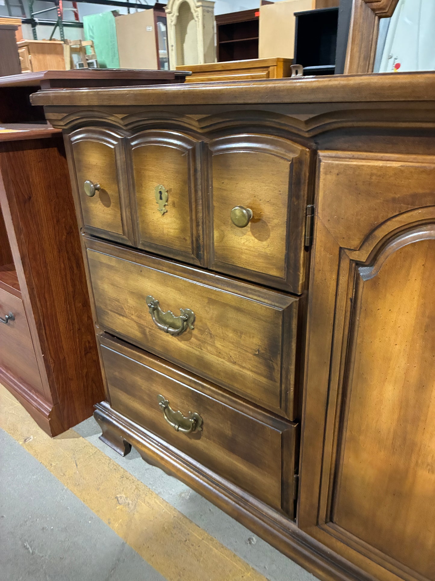 Vintage LEA Industries Dresser with Mirrors