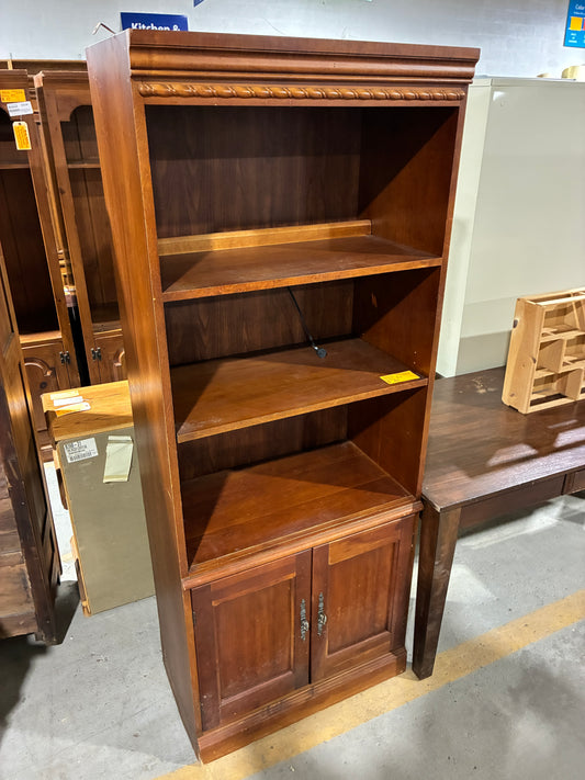 Hooker Furniture Cherry Wall Unit Bookcase Cabinet #1