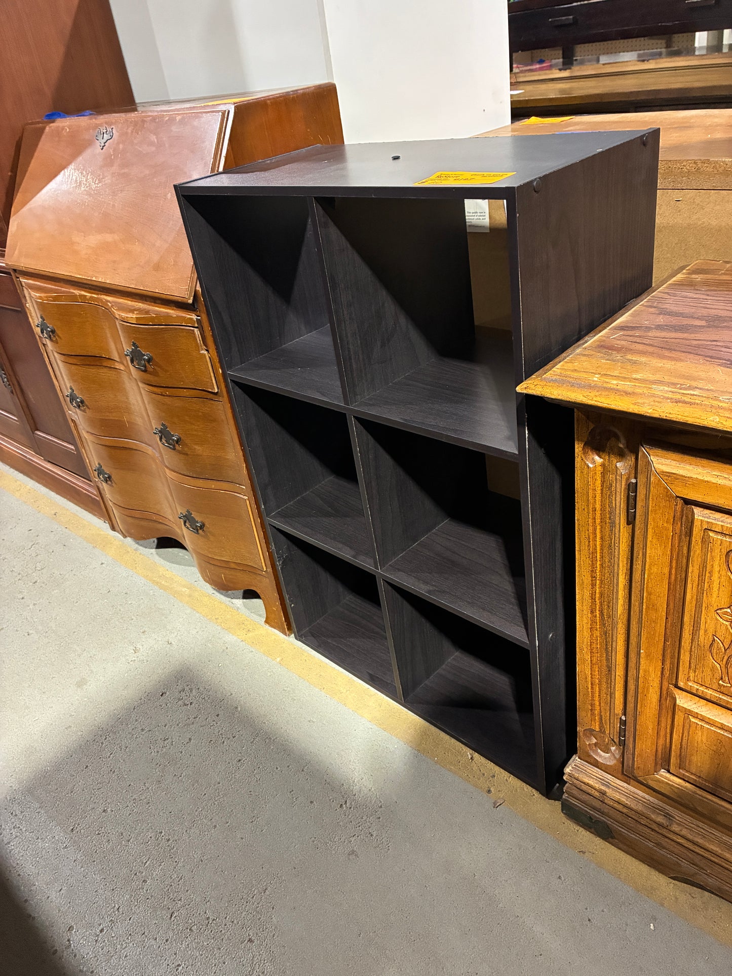 Black 6-Cube Storage Organizer