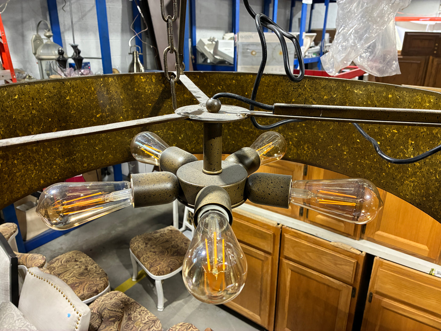 Master Lighting Corp. Industrial Drum Pendant Light