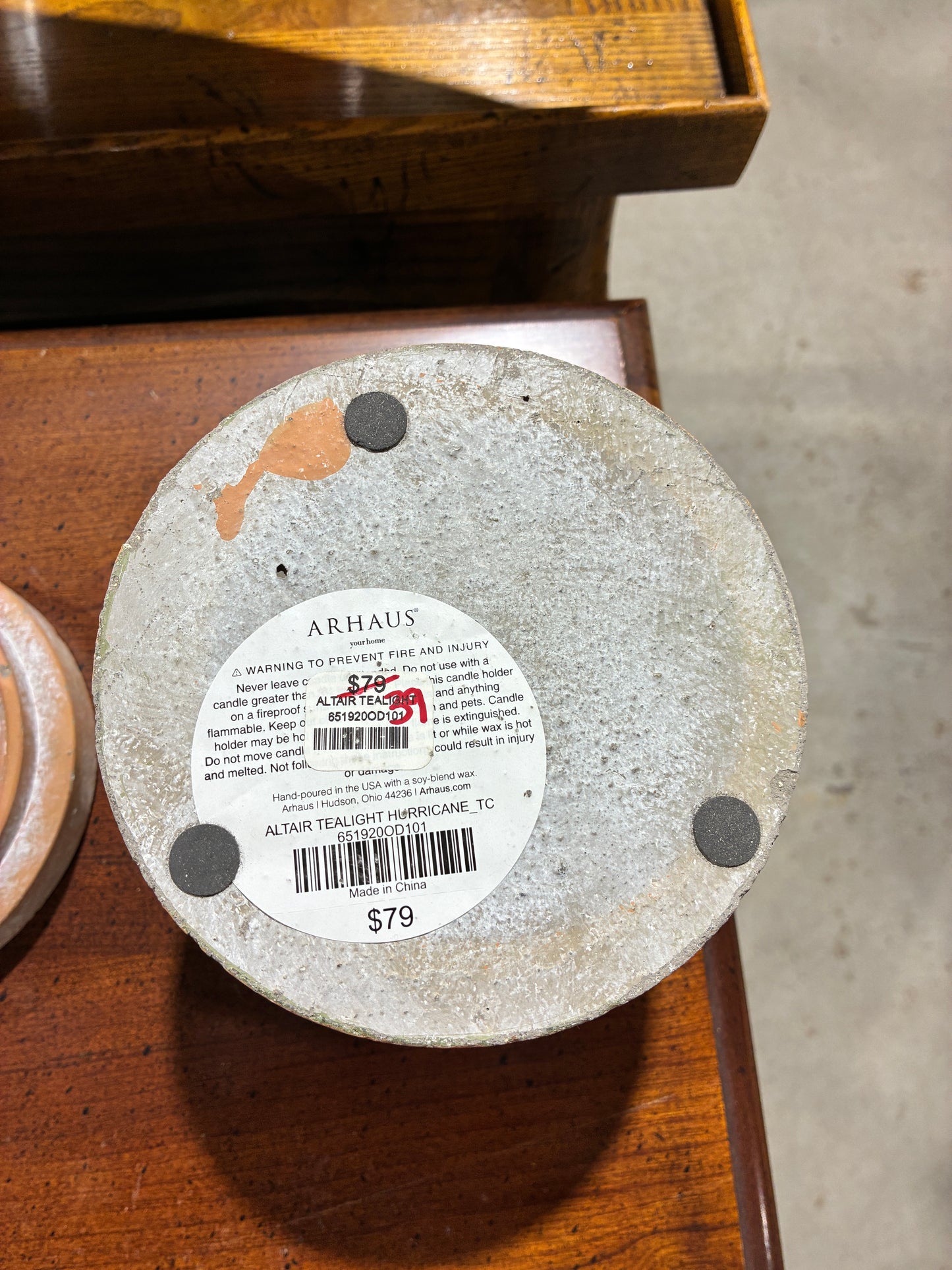 Arhaus Stone Tealight Candle Holders