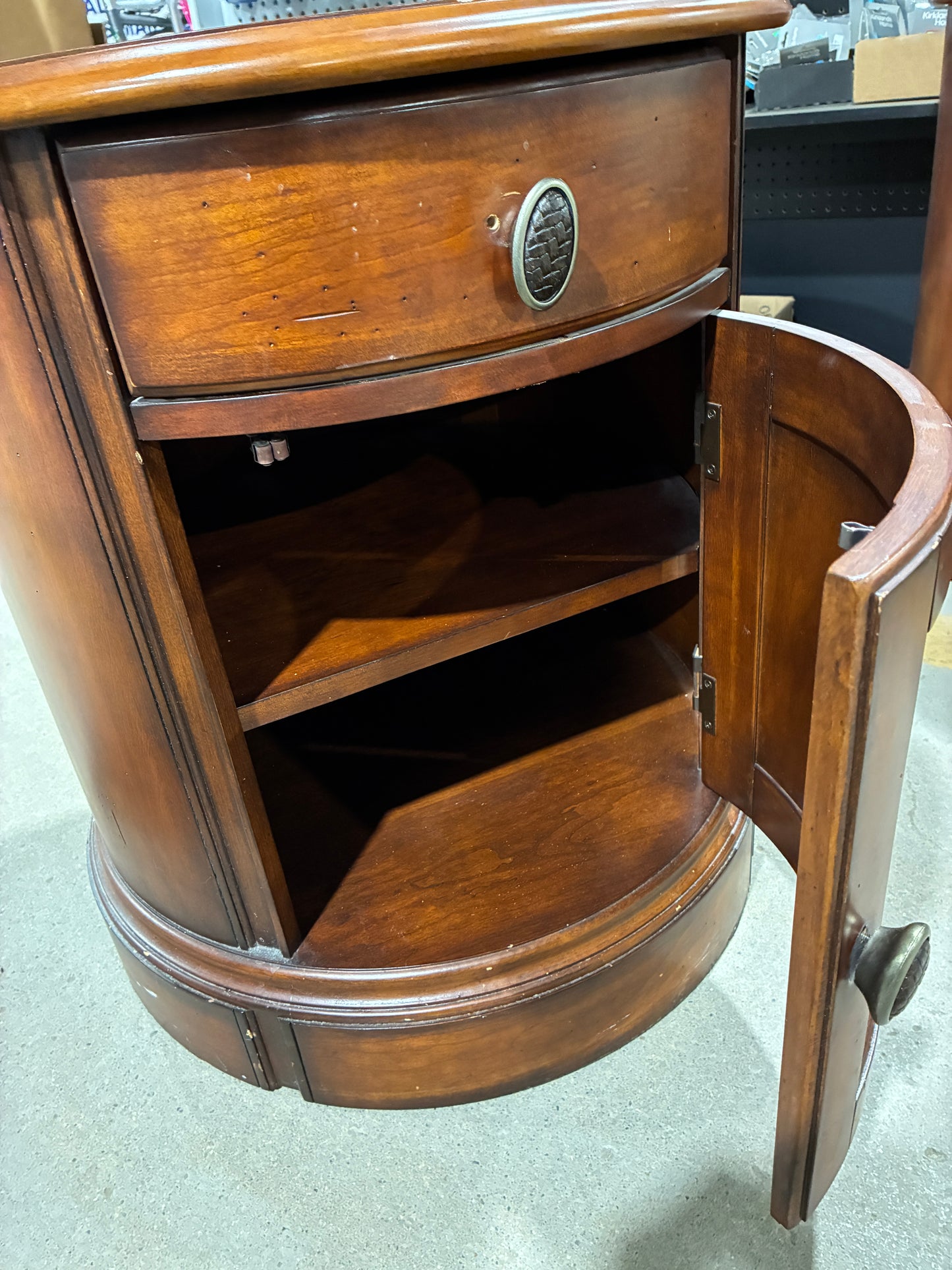 Universal Furniture Round Storage Cabinet #1