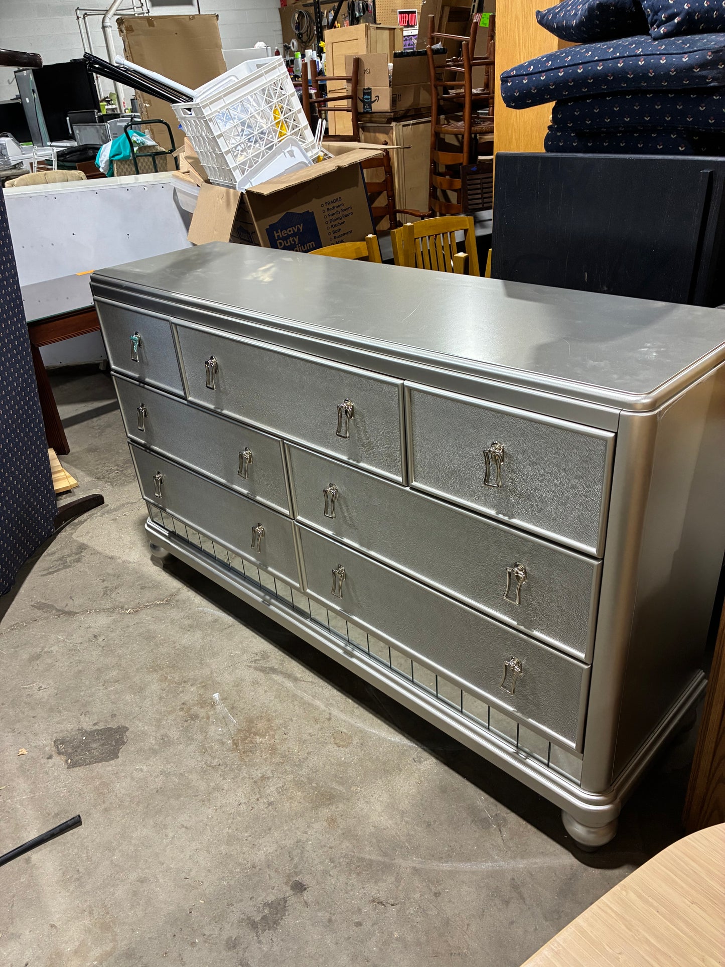 Silver Glam 8-Drawer Dresser by Bob's Furniture