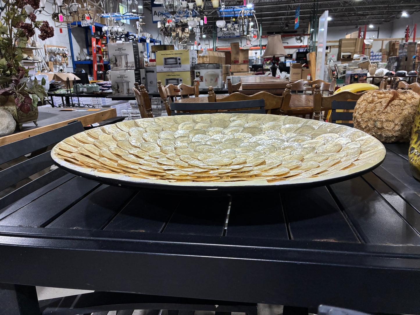 Pier 1 Imports Capiz Shell Decorative Bowl