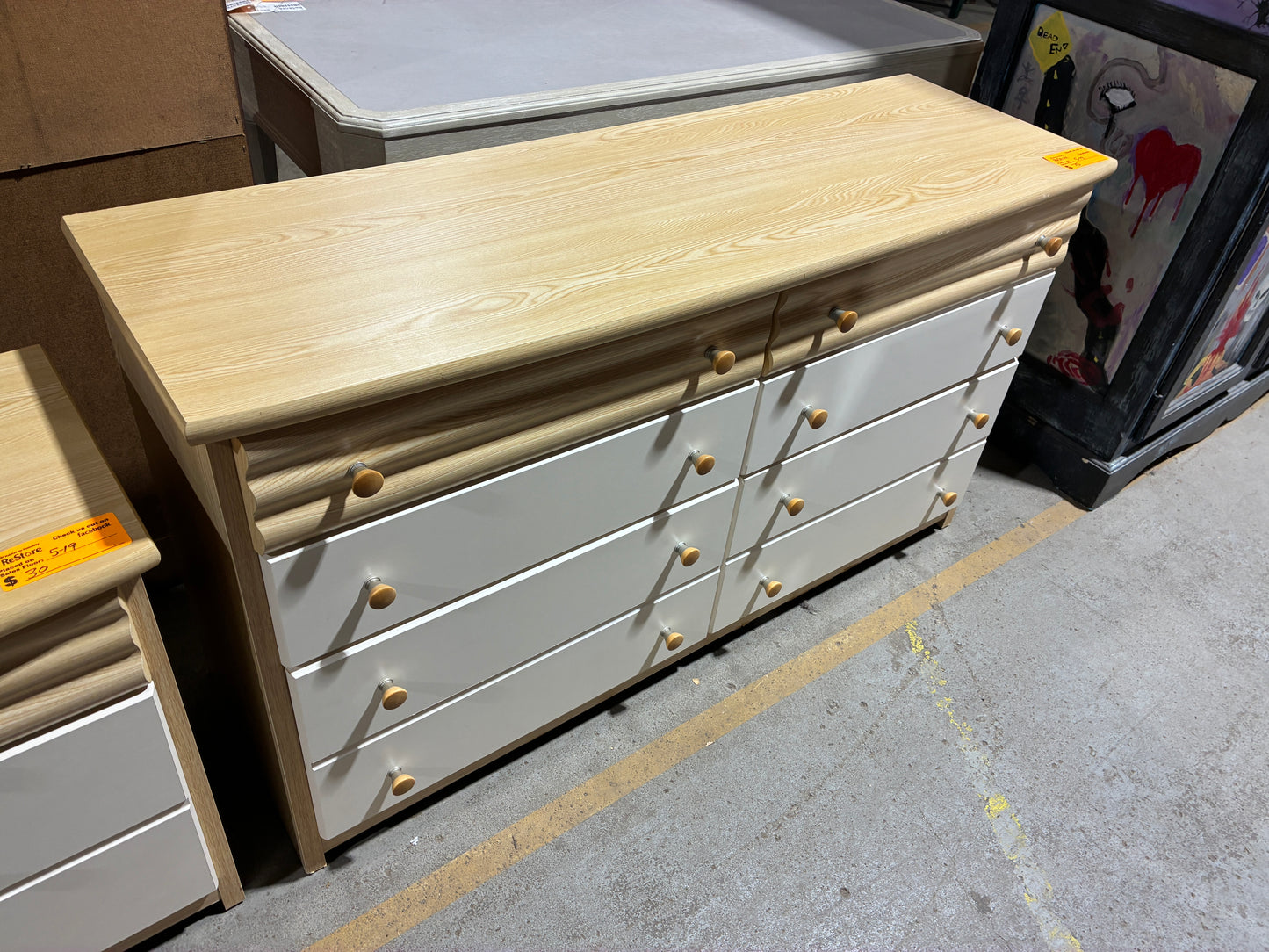 8-Drawer Oak Dresser