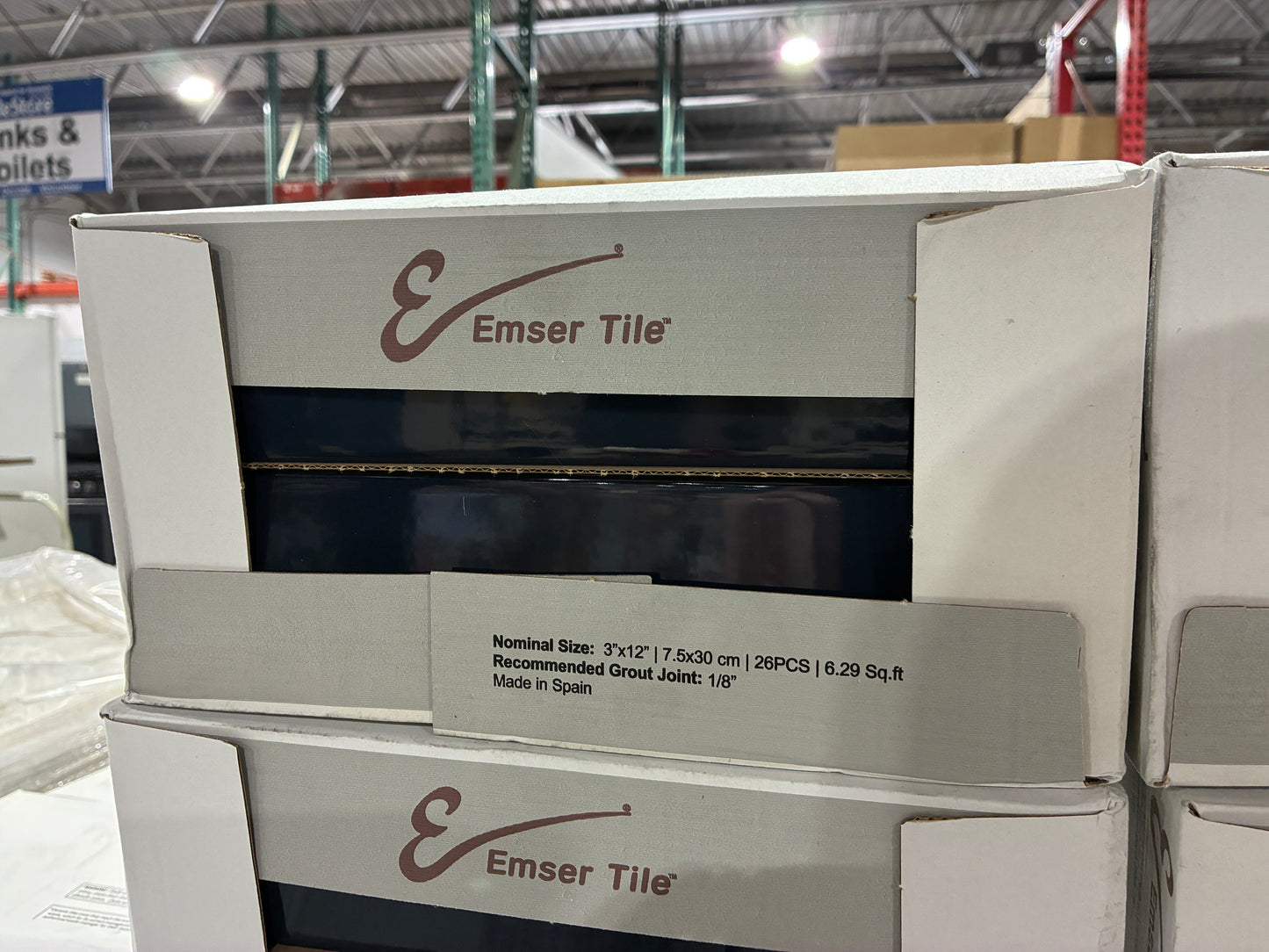 Emser Tile Peak Navy Glossy Ceramic Tile
