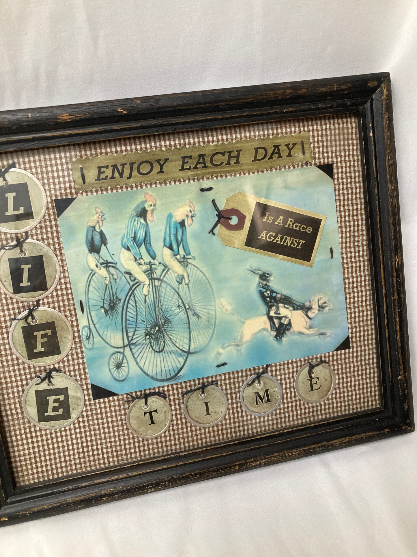 “Life Is a Race Against Time” Framed Wall Art