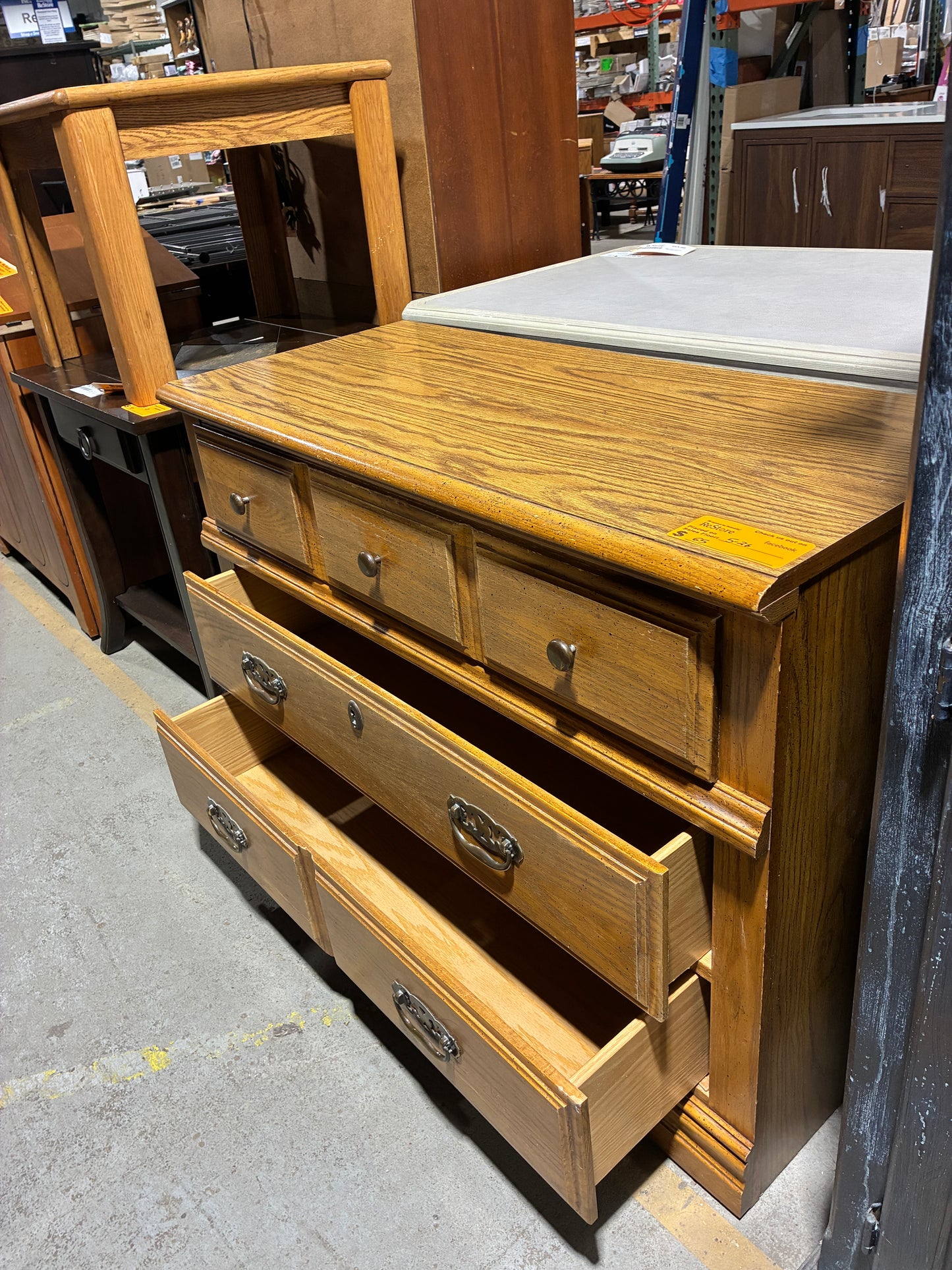 Traditional Oak Finish Dresser