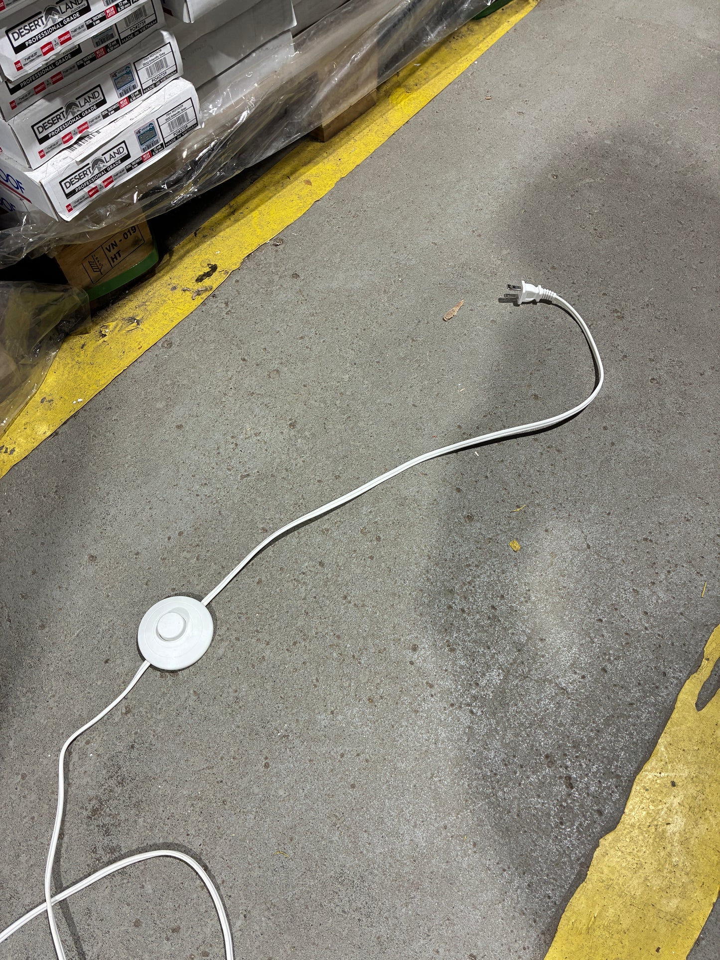 Modern White Oval Floor Lamp