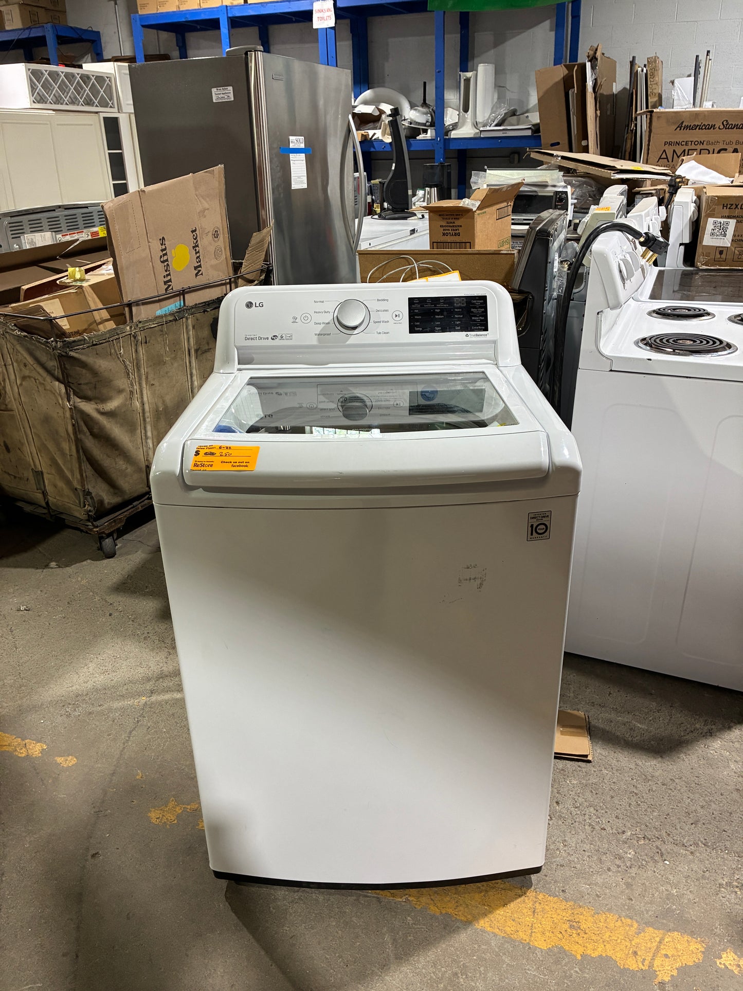 LG High-Efficiency Top Load Washing Machine