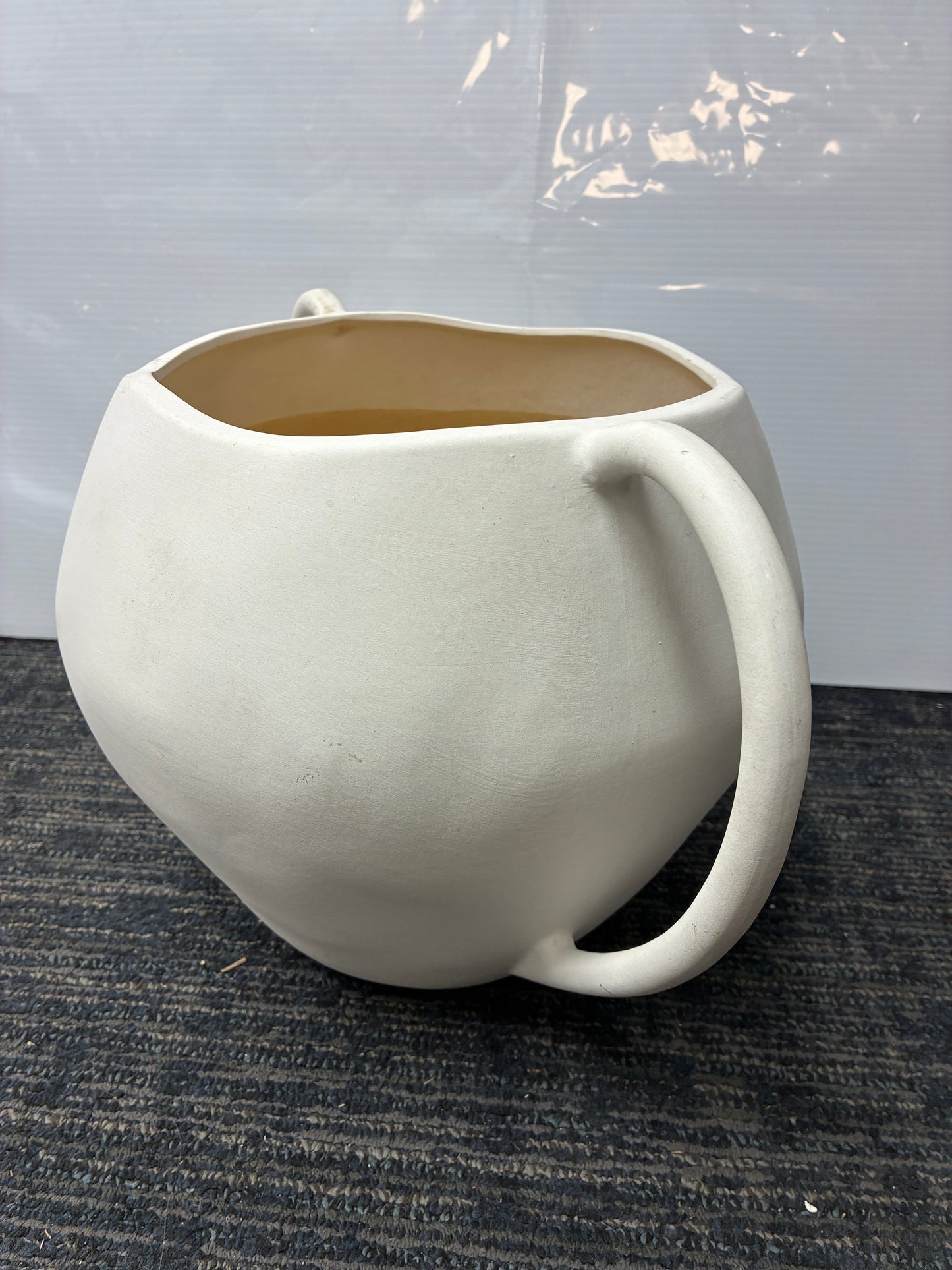 Arhaus Calixte Double Handle Decorative Ceramic Vessel