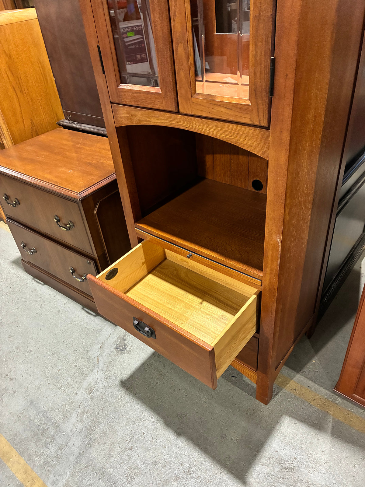 Wynwood Wood Media Storage Cabinet
