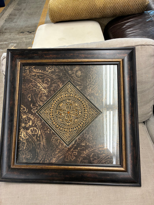 Framed Ornate Medallion Wall Art