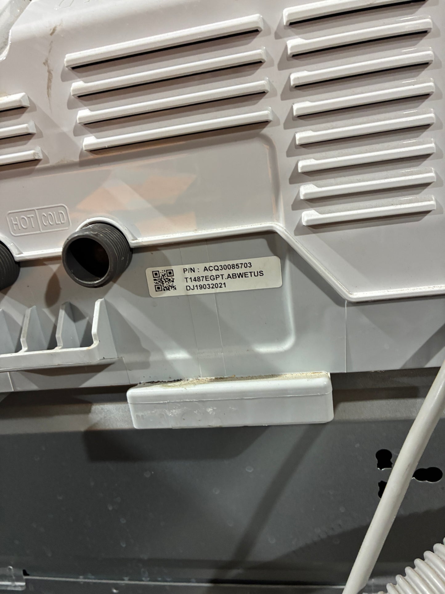 LG High-Efficiency Top Load Washing Machine
