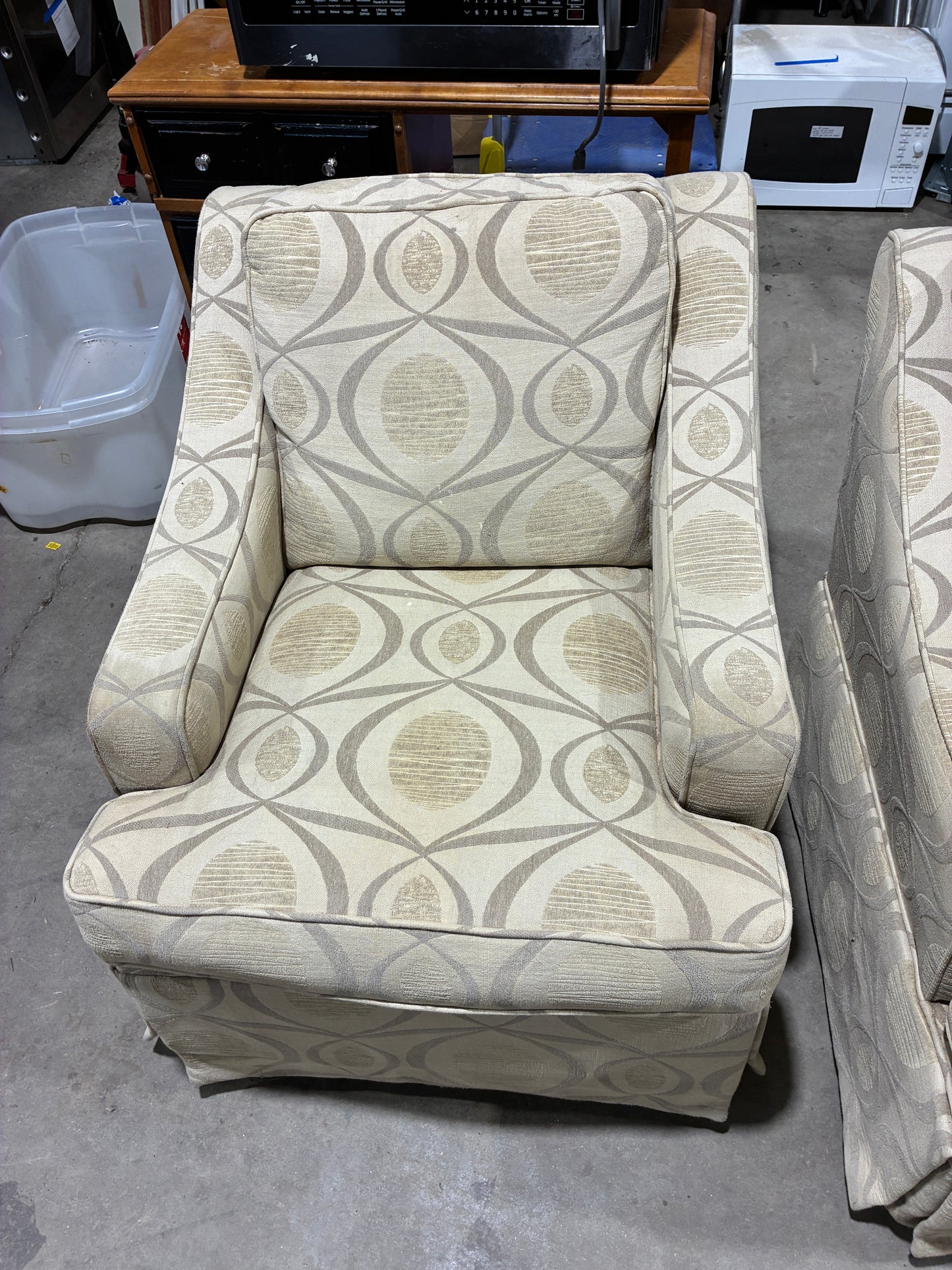 Patterned Upholstered Armchairs