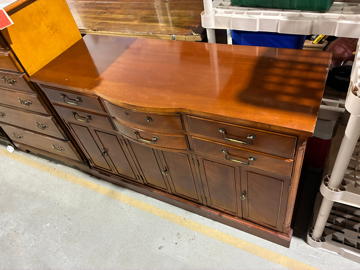 Large Wood Sideboard Buffet Cabinet