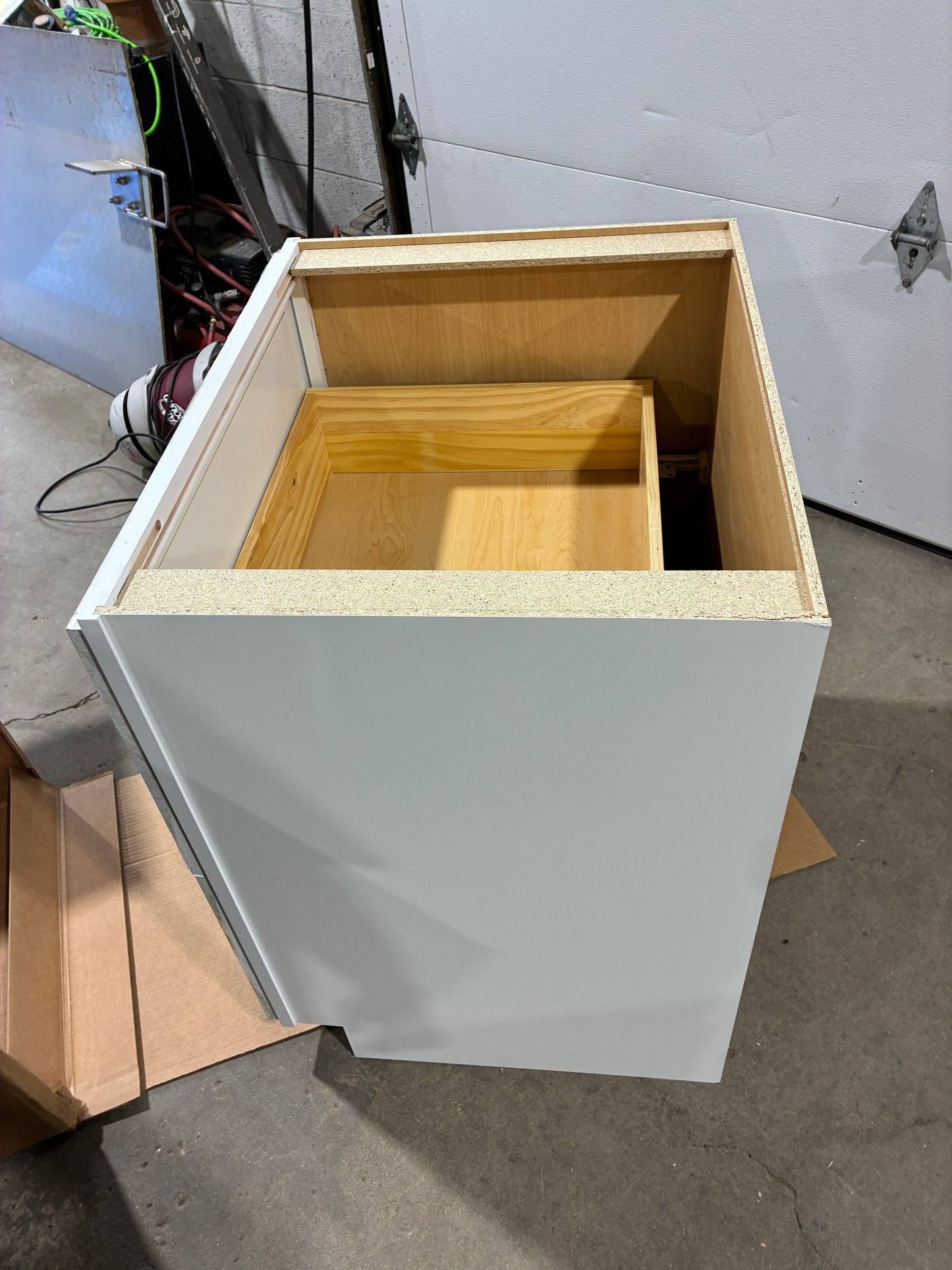 Arcadia 30" White Base Cabinet with Dual Drawers