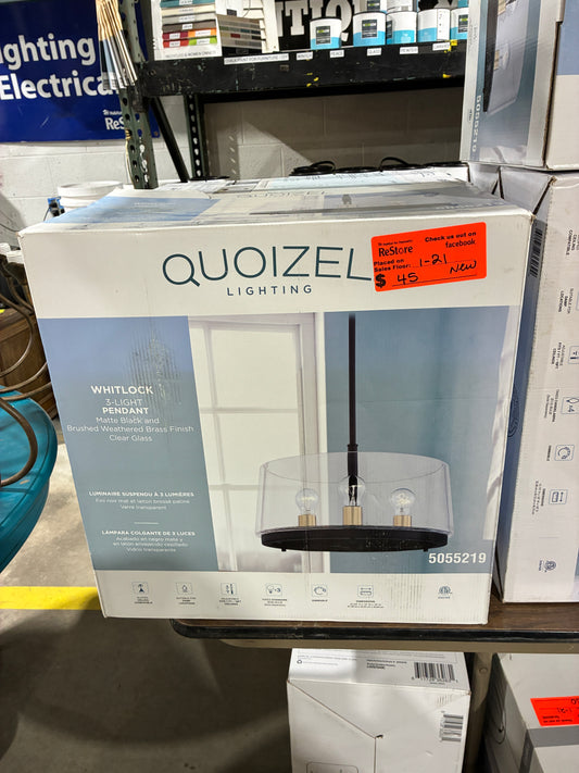 Quoizel Whitlock 3 Light Pendant