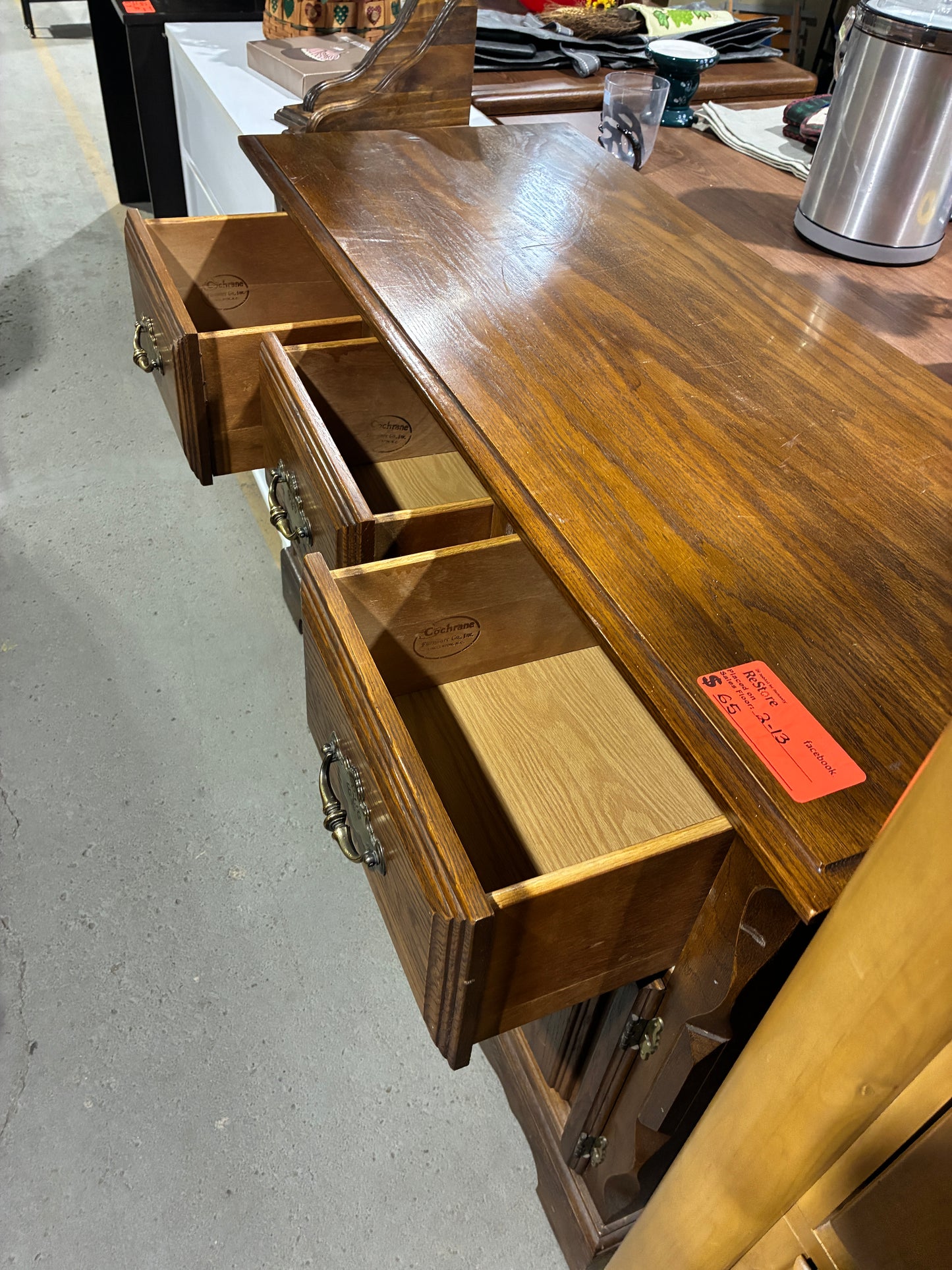 Cochrane Furniture Solid Wood Sideboard Cabinet