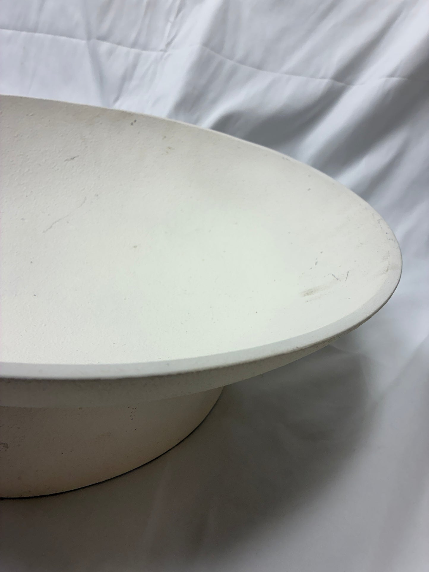 Arhaus Planes Footed Bowl – Textured White