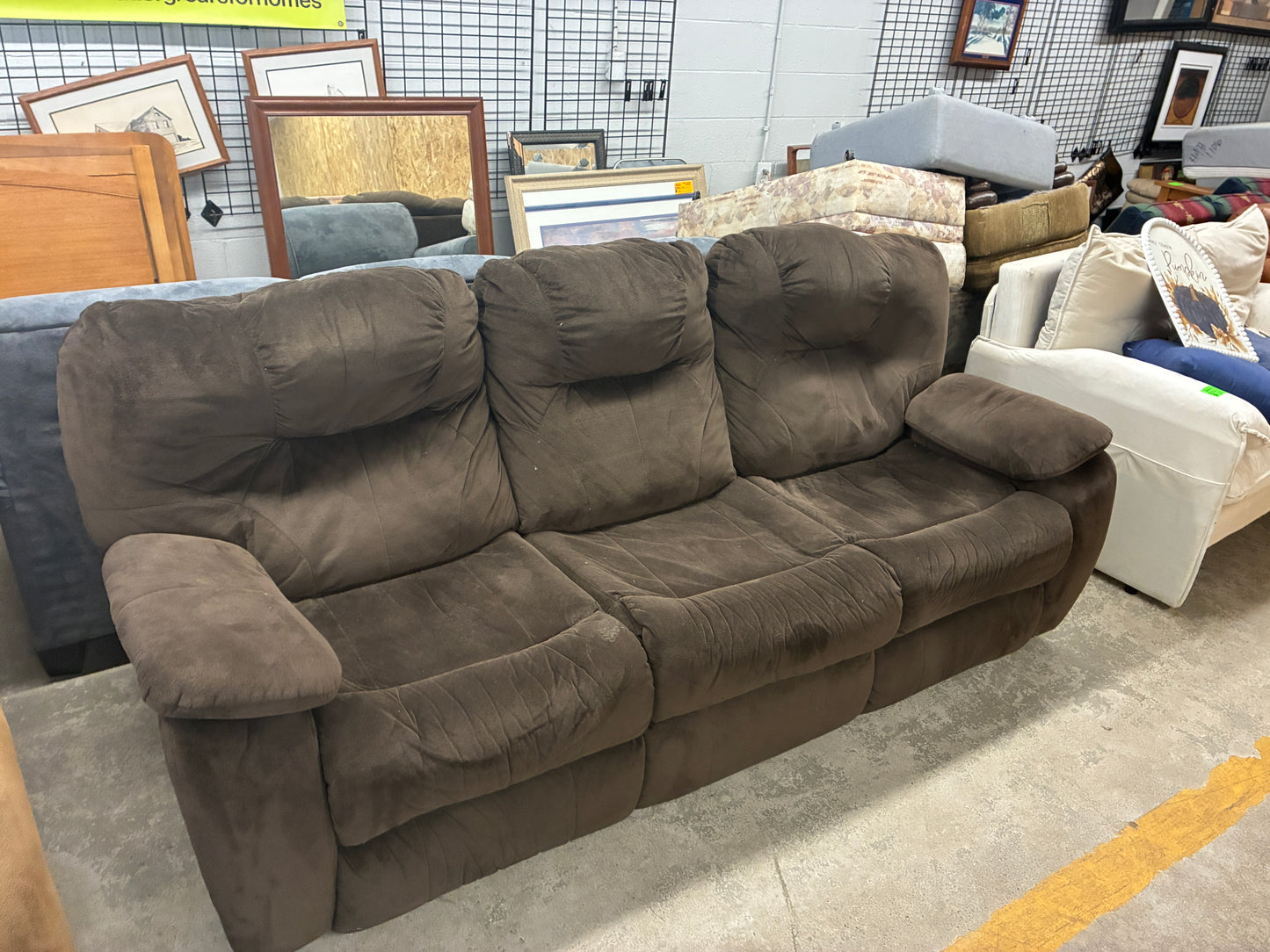 Brown Dual Reclining Sofa